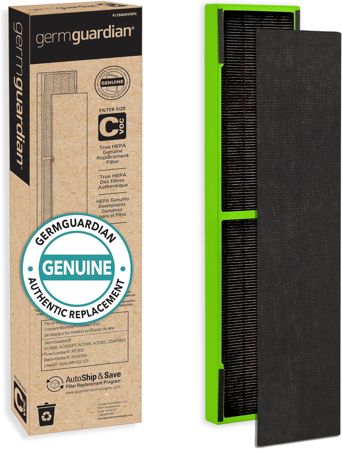 GermGuardian Toxin Clear HEPA Replacement Filter for Air Purifiers