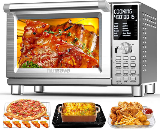 Nuwave Bravo Pro: 35% Crispier Air Fryer, 112 Presets