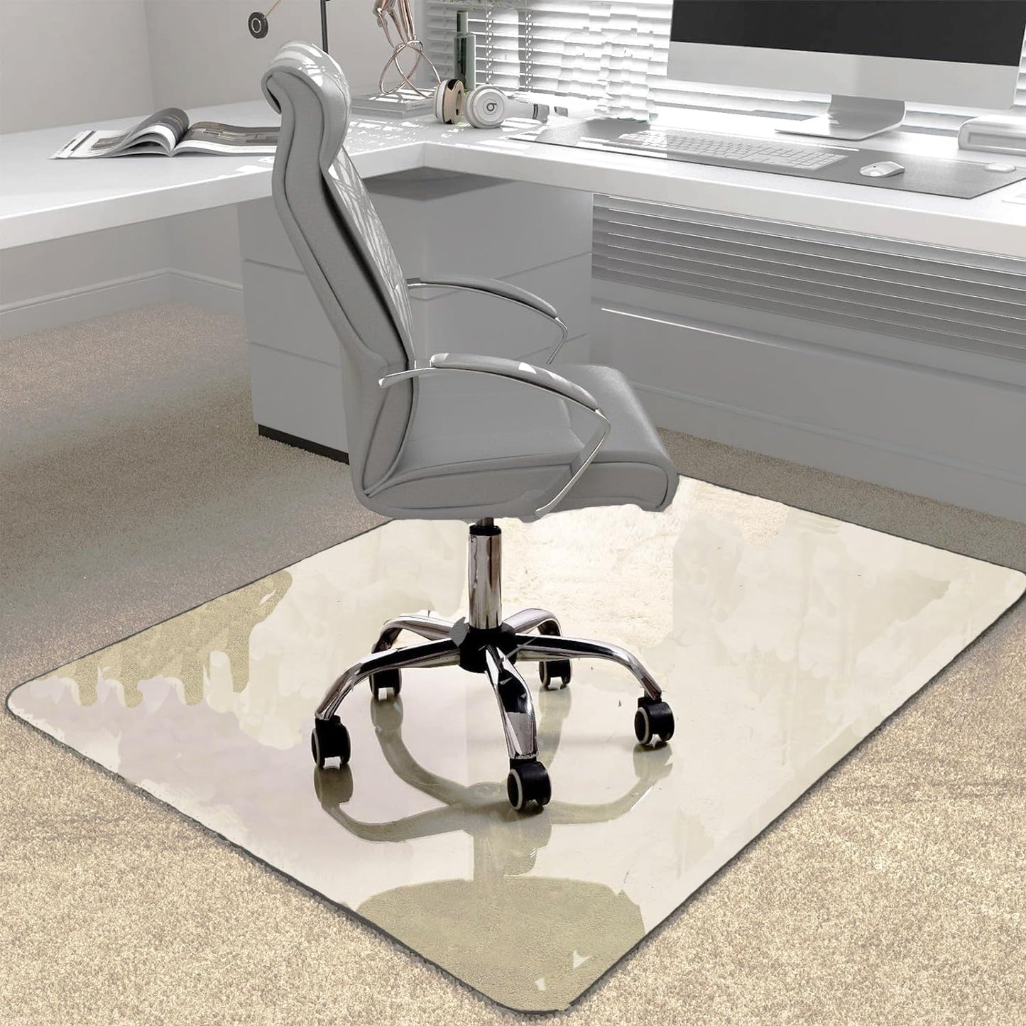 Office Chair Mat for Carpet and Hardwood Floor, 48x32 in