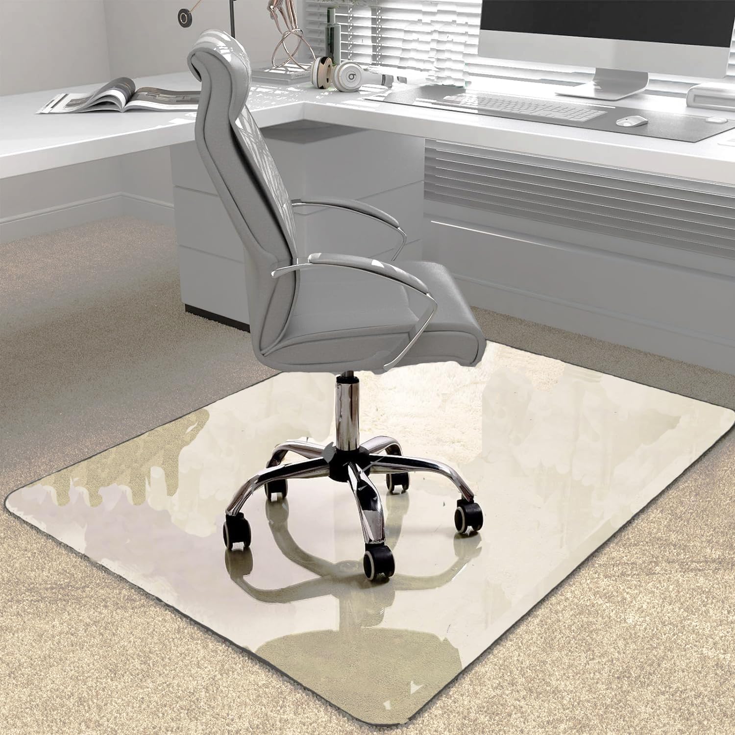 Office Chair Mat for Carpet and Hardwood Floor, 48x32 in
