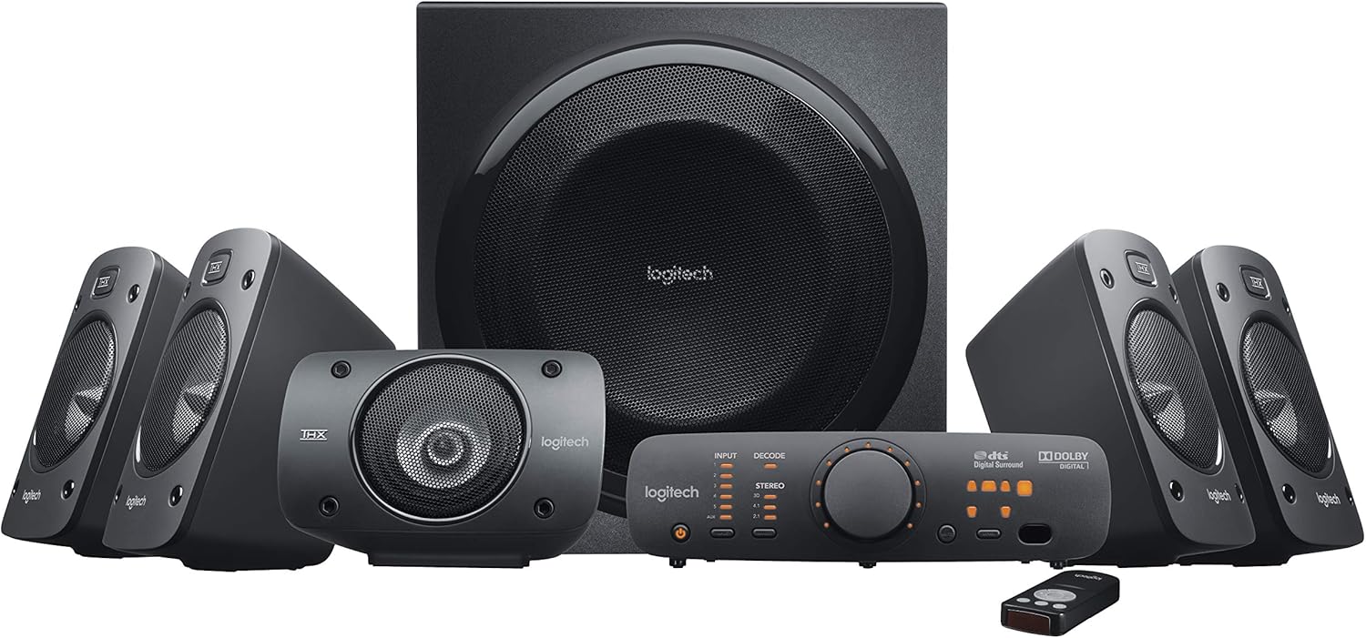 Immerse in 5.1 Surround Sound with Logitech Z906
