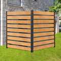 Privacy Screen Fence Outdoor 2 Panels 48in x 48in - Wood AC & Trash