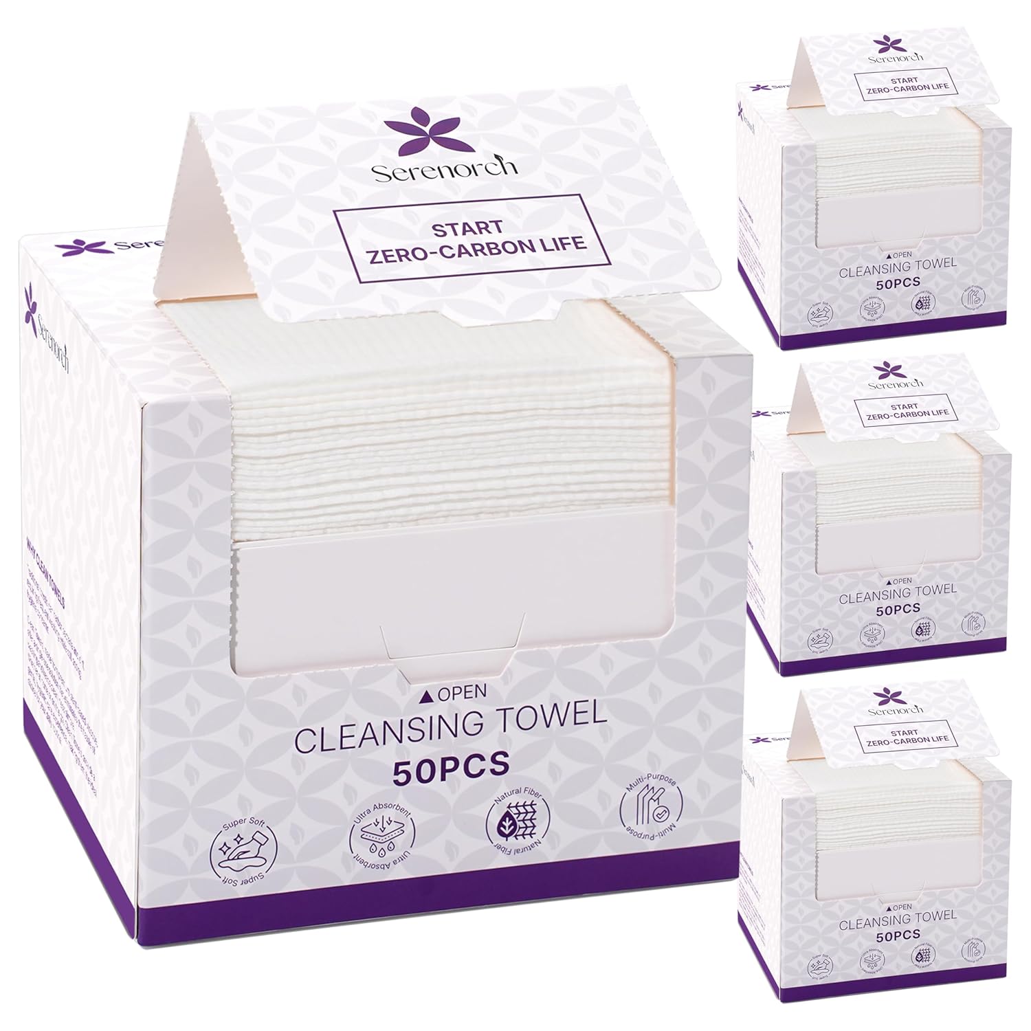 Disposable Face Towels for Sensitive Skin - Ultra Thick Wipes