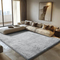 8x10 Fluffy Area Rug for Living Room and Bedroom - Soft Grey Shag