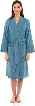TowelSelections Womens Cotton Kimono Robe Knee Length - Soft