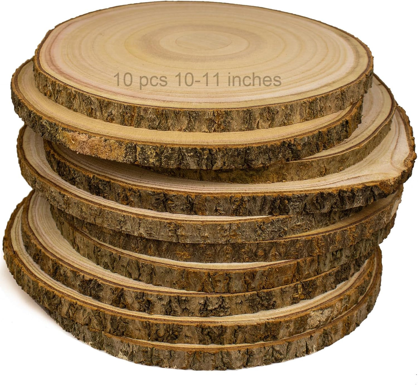Large Unfinished Wood Slices for Rustic Wedding Centerpieces