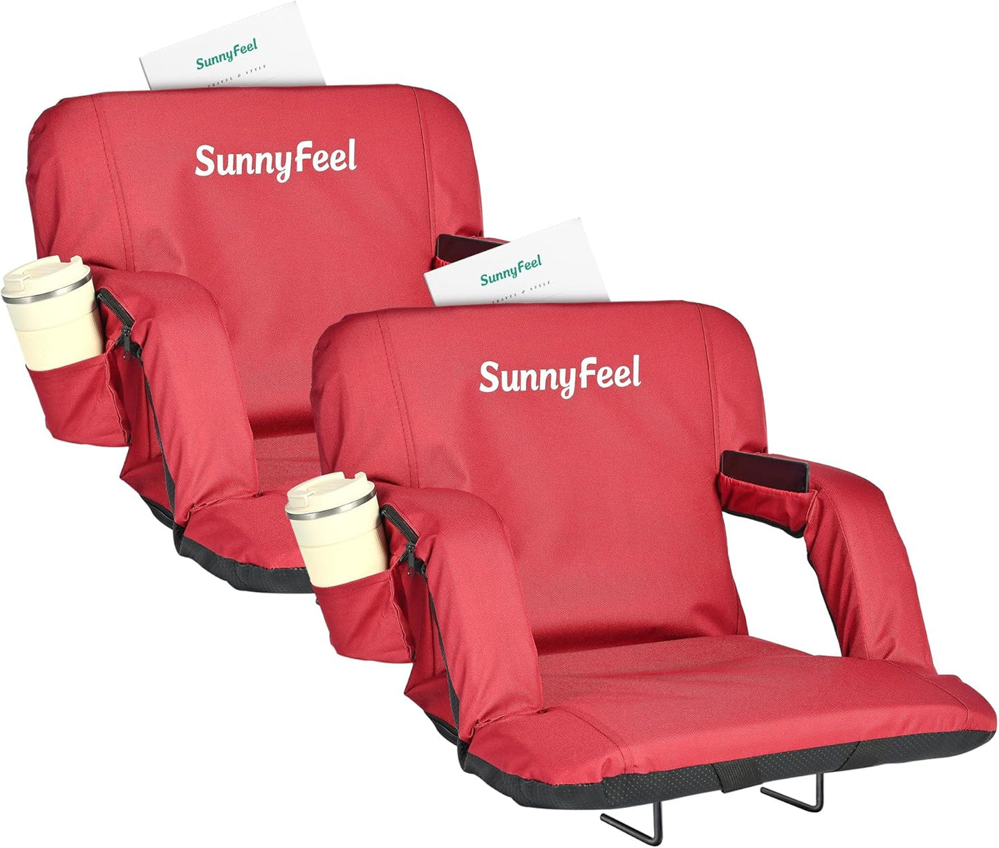 SUNNYFEEL Stadium Seats with Back Support for Ultimate Comfort