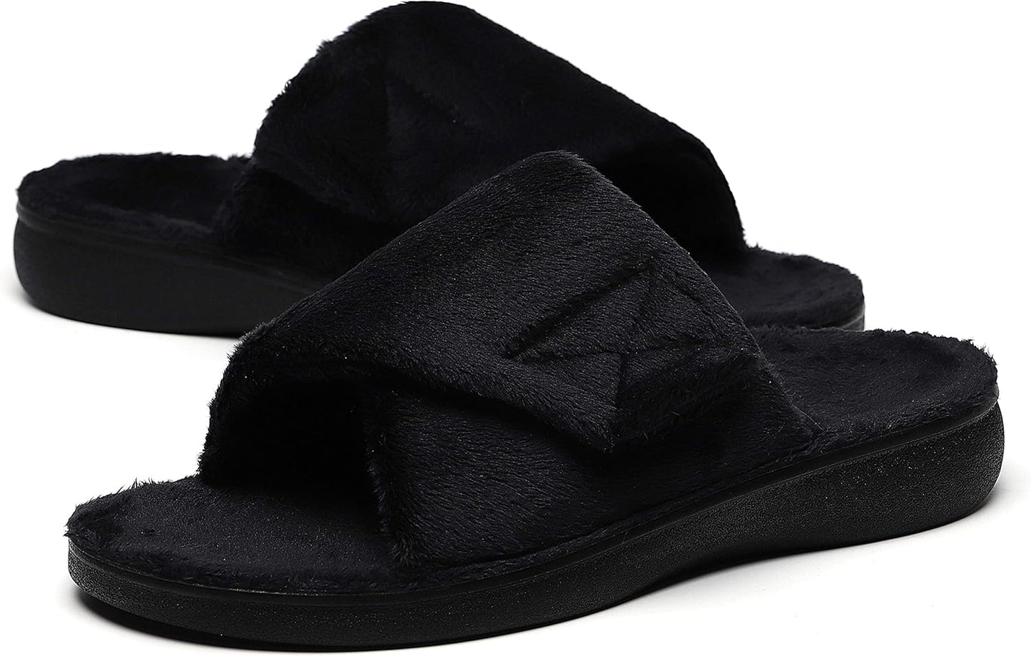 SOLLBEAM Women's Orthopedic Adjustable Slippers for Comfort