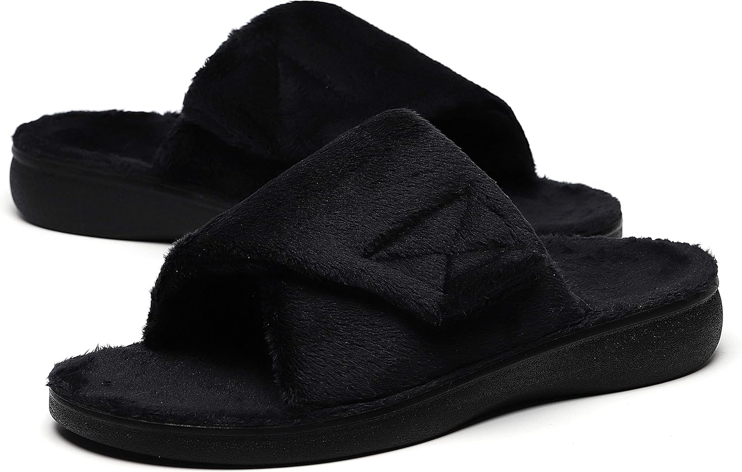 SOLLBEAM Women's Adjustable Slippers for Plantar Fasciitis Relief