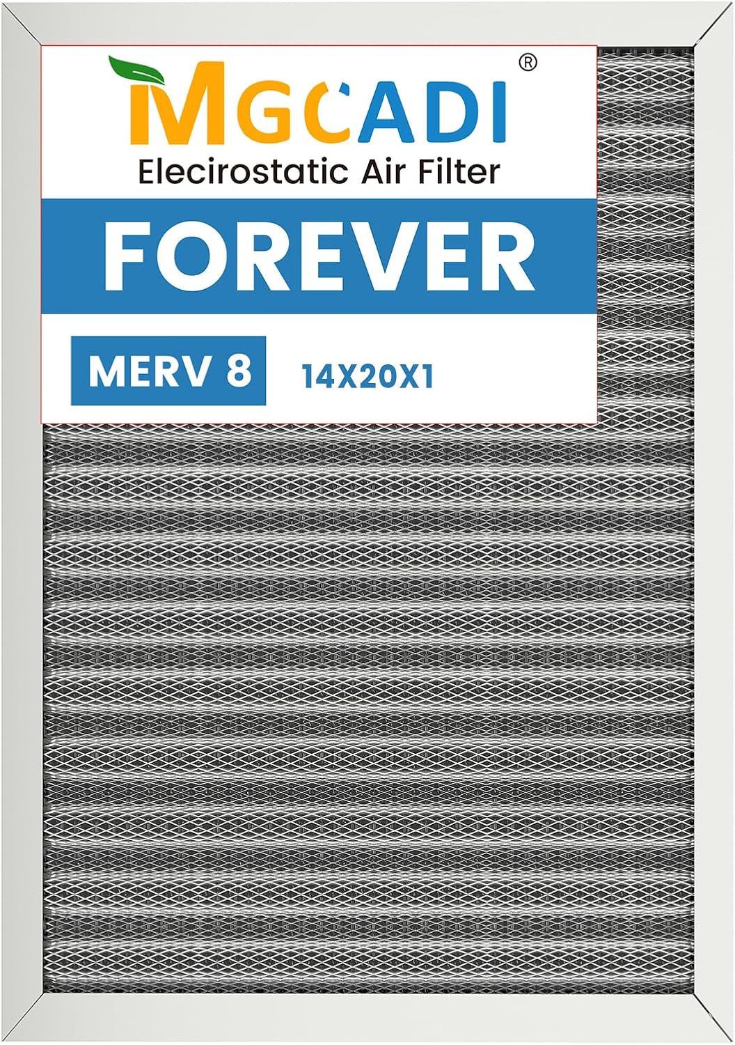 14x20x1 HVAC Furnace Air Filter, Washable & Lasts a Lifetime