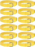 Baseball Belts 12 Pcs Bulk Adjustable for Adult and Youth - Team Ready