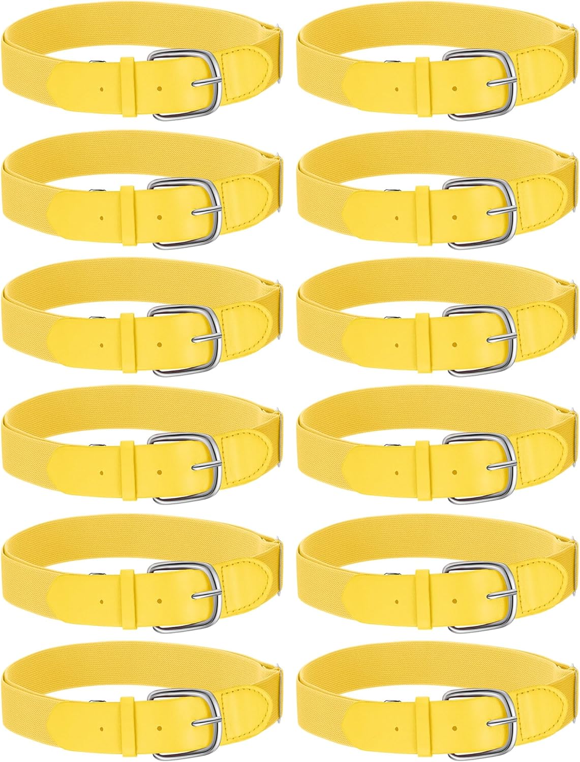 Hercicy 12 Pcs Baseball Belts for Adults and Youth Adjustable