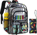 Clear Backpack Heavy Duty for School and Travel with Pencil Case