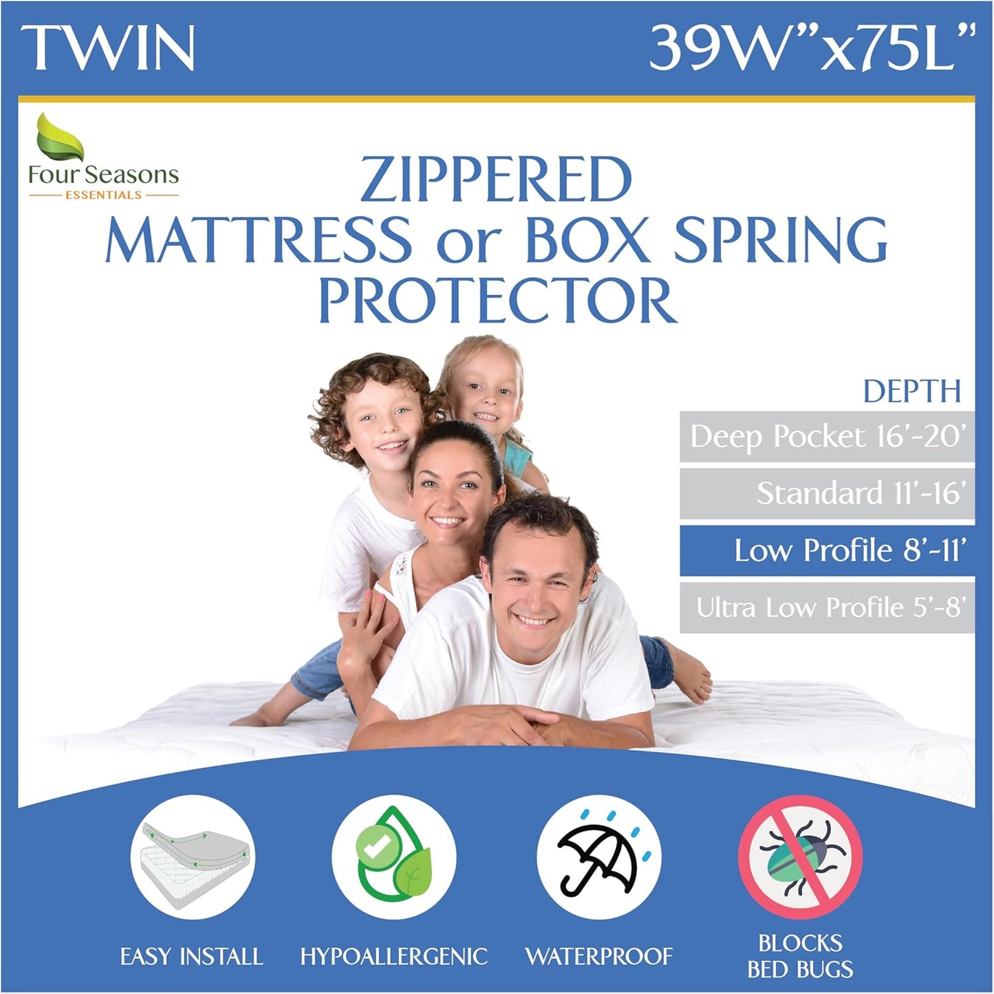 Twin Size Waterproof Mattress Encasement for Ultimate Protection