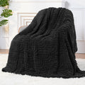 Weighted Sherpa Fleece Blanket 48 x 72 in, 15 lb - Cozy Dual-Sided