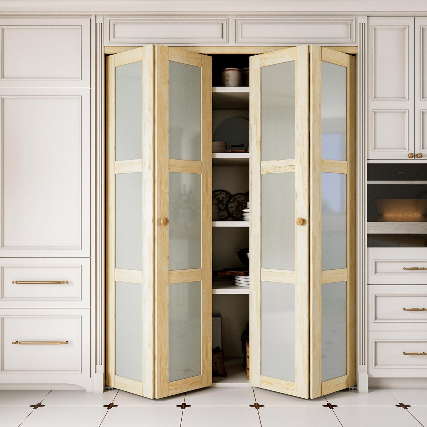 Bifold Doors with Frosted Glass for Elegant Home Interiors