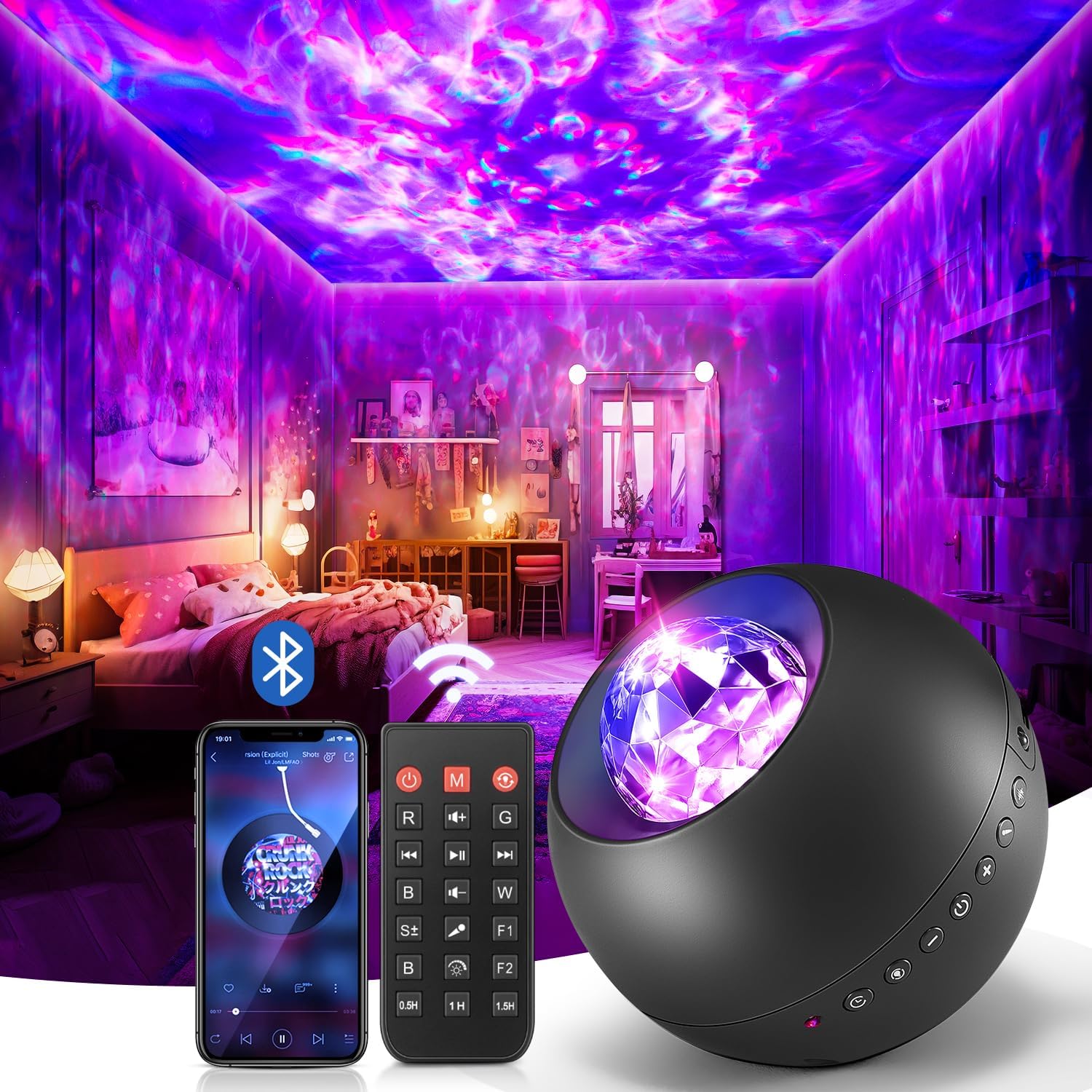 Transform Your Bedroom with HiFi Galaxy Projector