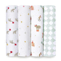 aden + anais Essentials Baby Muslin Swaddle Blankets - 4 Pack