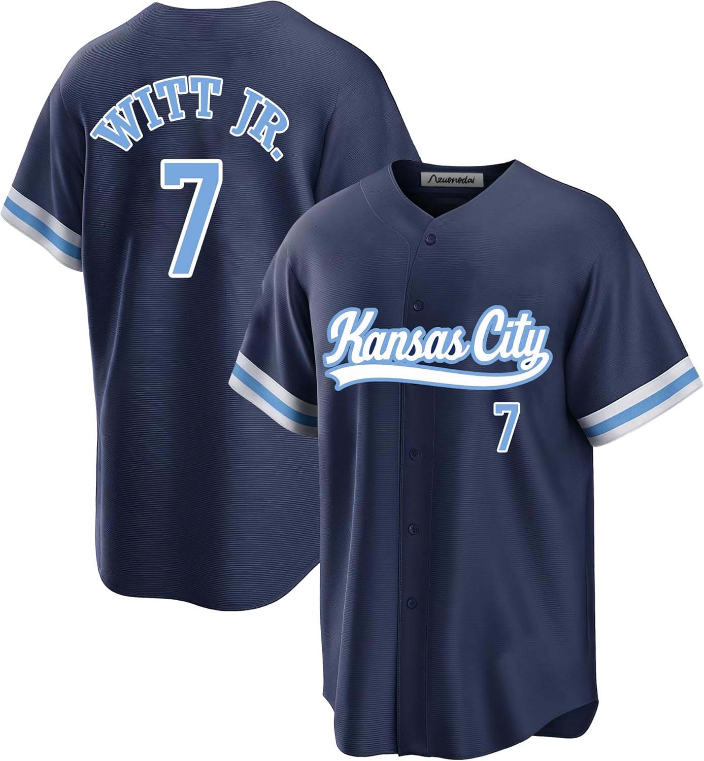 Custom Kansas City Baseball Stitched T-Shirt for Sports Fans