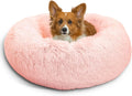 Calming Donut Pet Bed for Dogs and Cats to Reduce Anxiety and Stress