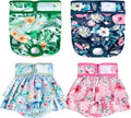 wegreeco Reusable Female Dog Diapers - Washable Puppy Diapers for Heat