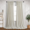 Mrs.Naturall Beige Curtains 60 x 108 in Panels - Light Filtering Linen