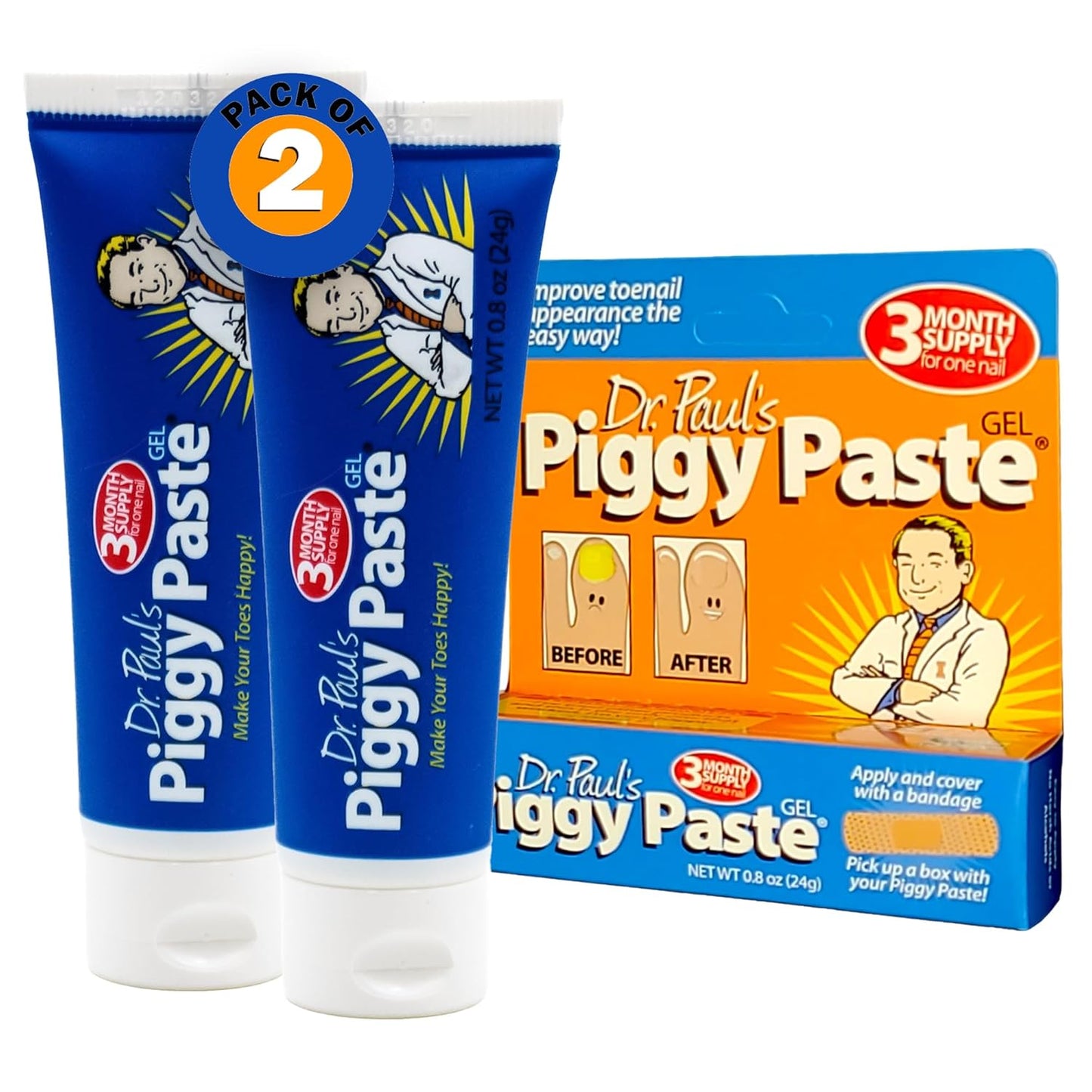 Dr. Paul's Piggy Paste Gel: Fast Acting Solution for Nails