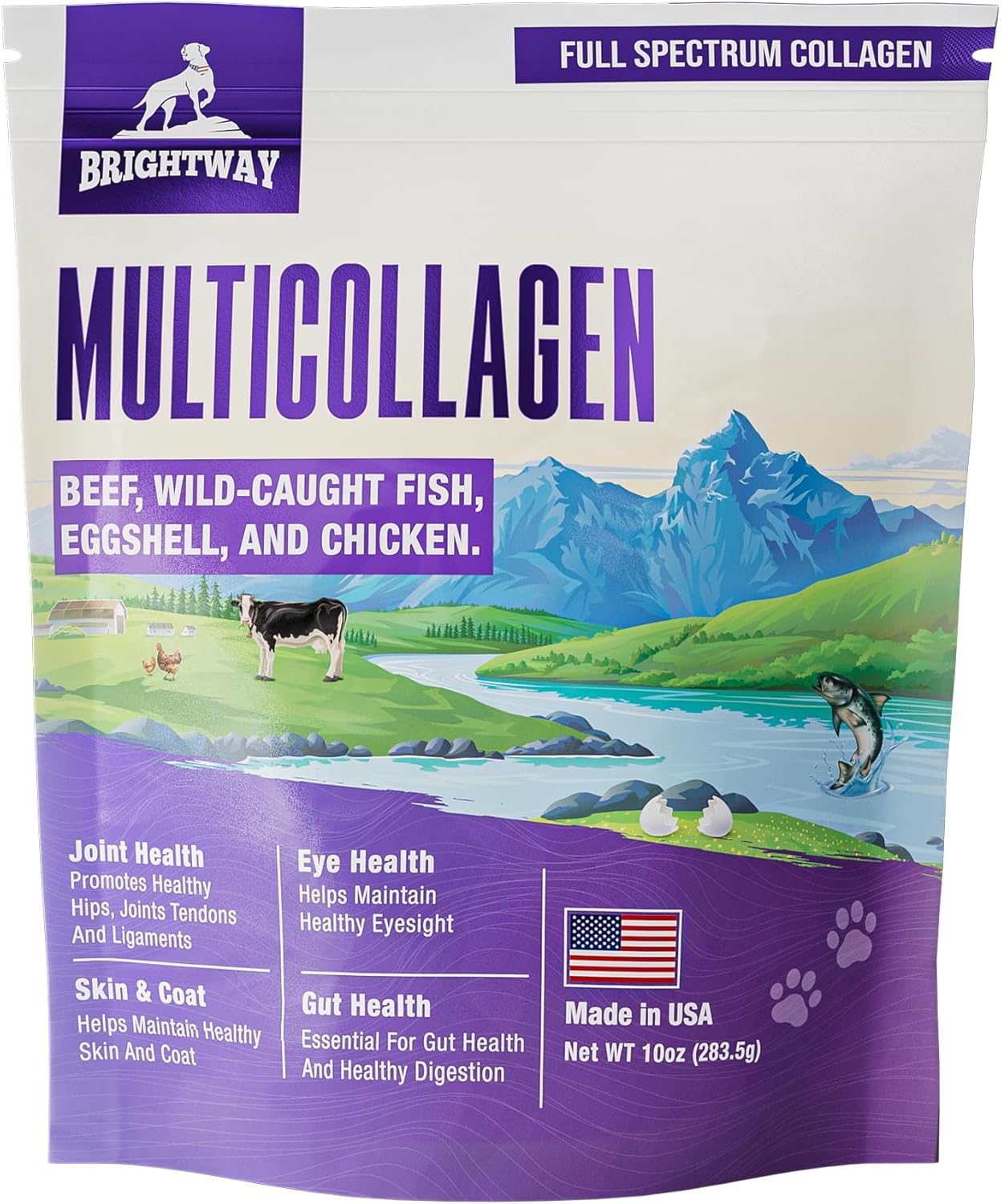 Multi-Collagen Peptide Daily Liquid Collagen for Dogs Health