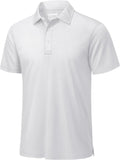 Mens Golf Polo Shirt for Men - Quick Dry Performance Short Sleeve
