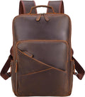15.6in Trajan Vintage Full Grain Leather Laptop Backpack Review
