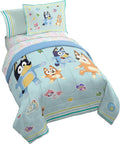 Bluey 5 Piece Twin Bedding Comforter Set - Soft Brushed Microfiber