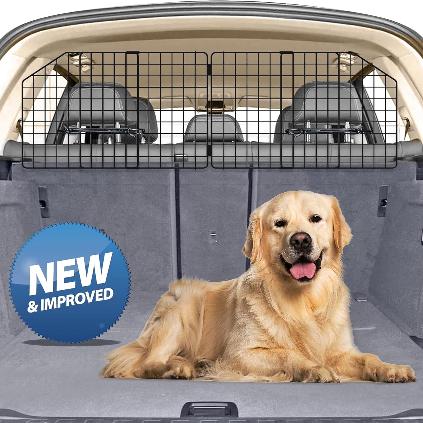 Dog Car Barrier for SUV by Petboda - Easy Install & Foldable