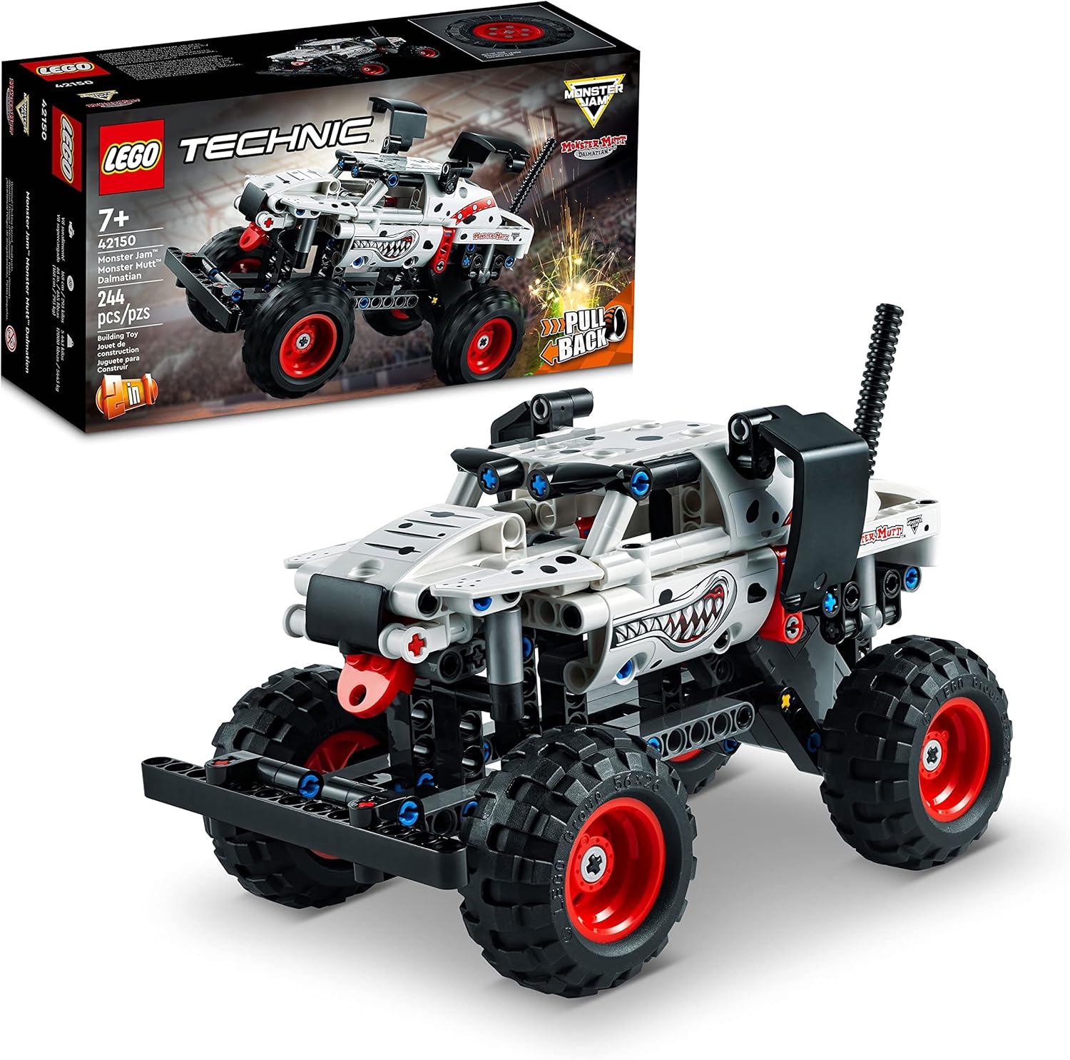 LEGO Technic Monster Jam Monster Mutt Dalmatian 2-in-1 Racing Toy