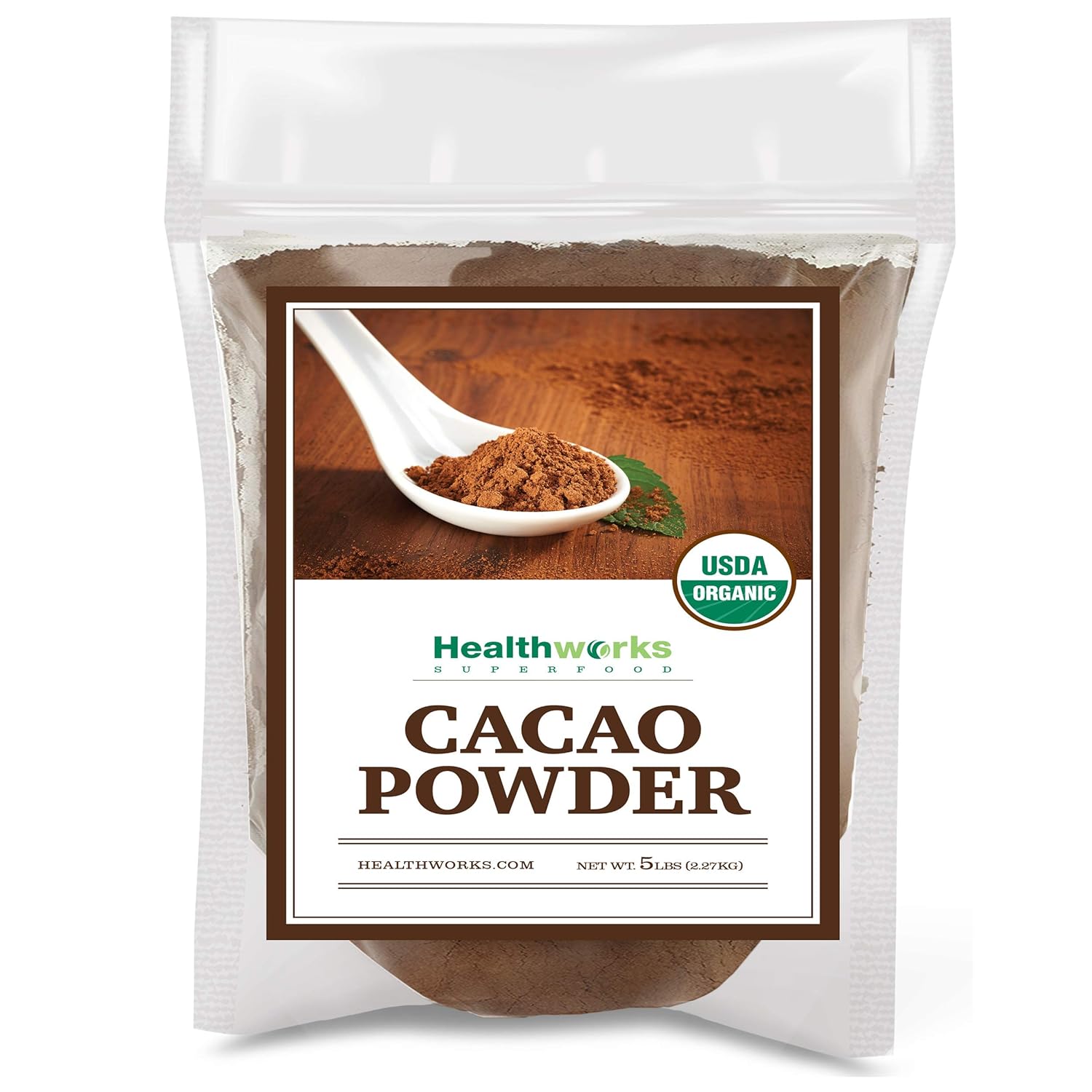 Healthworks Organic Cacao Powder - Sugar-Free Superfood Delight