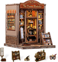 Cutefun Book Nook Kit - DIY Miniature Drama Bookshop Kit for Shelves