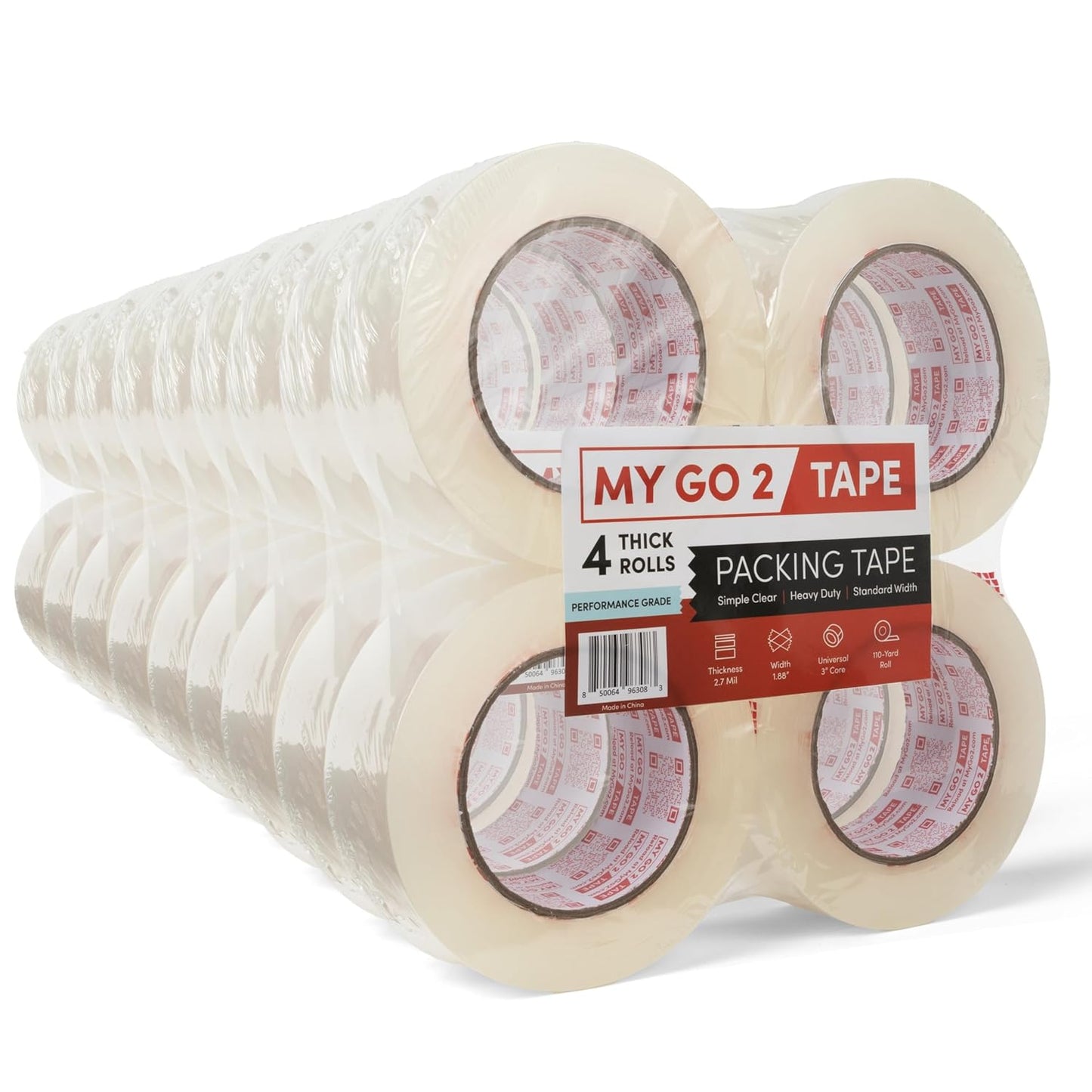36 Pack Performance Grade TRUE 2.70 MIL Packing Tape for Shipping
