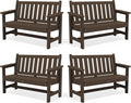 2-Person Outdoor Bench 48.8 in - Weatherproof Patio Bench