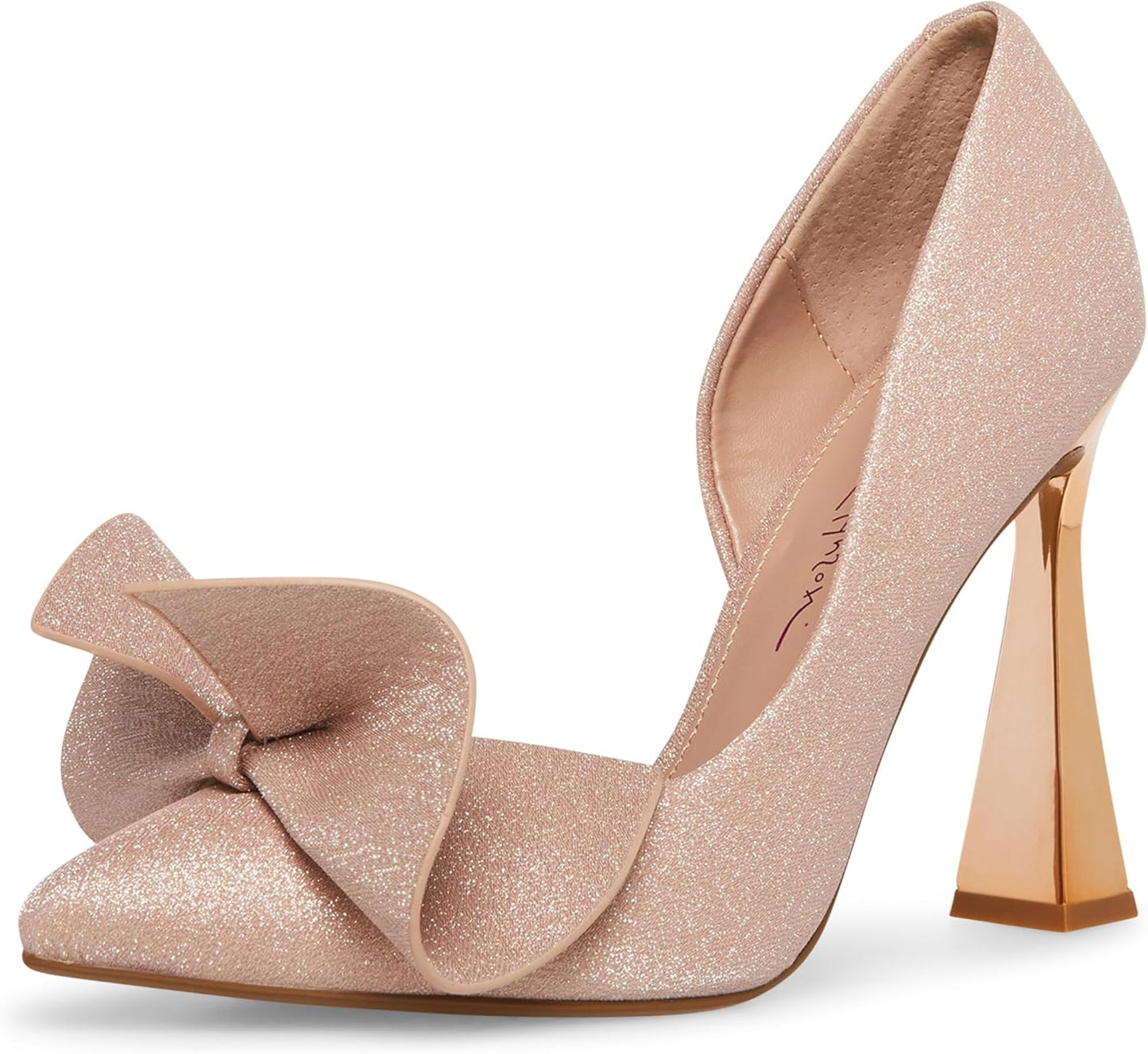 Betsey Johnson Womens Nobble Bow D'Orsay Heels for Stylish Elegance