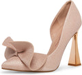 Betsey Johnson Nobble Bow D'Orsay Heels - Sculpted Bow Patent Pumps