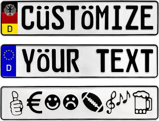 Custom German License Plate - Authentic Euro Plate for You
