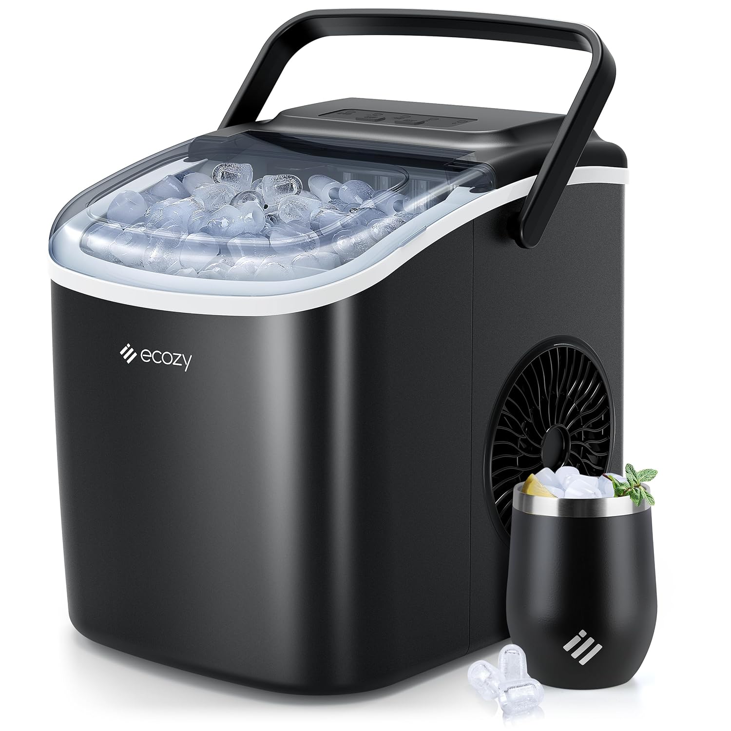 Fast Ice Making: ecozy Countertop Ice Maker