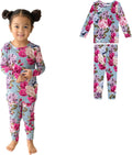 Girls Bamboo Pajamas Ankle Length Long Sleeve - Soft, Breathable PJs