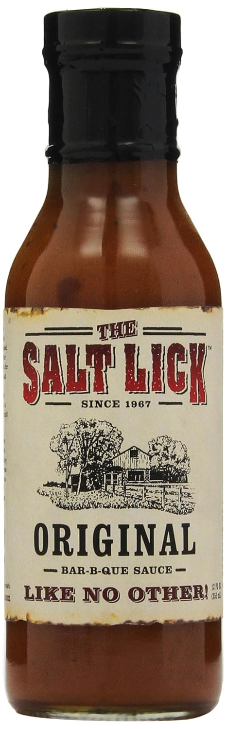 Salt Lick Original BBQ Sauce - Pack of Six 12 Ounce Bottles