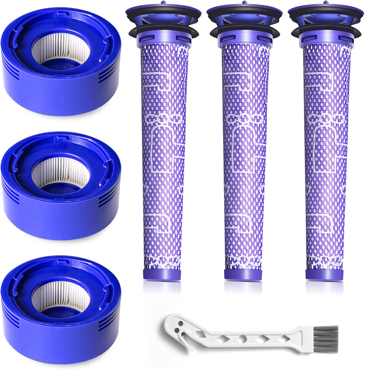 Ultimate Filter Set for Dyson V7 V8, 6 Pack, Part No.965661-01