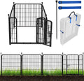 Tall Garden Fence with Gate for Pets and Garden Protection