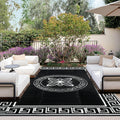 OutdoorLines Outdoor Reversible Rugs for Patio 9x12 ft