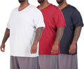 Big & Tall V-Neck Athletic T-Shirt 3 Pack - Durable Moisture Wicking