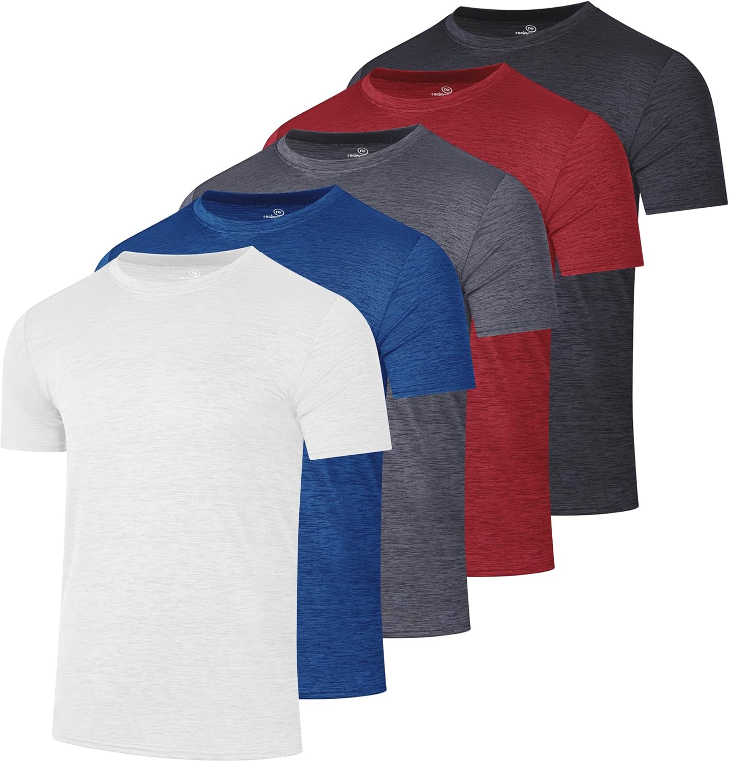 Youth Dry-Fit Wicking Active T-Shirts for Boys & Girls 5 Pack