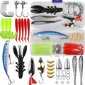 Fishing Lures Tackle Bait Kit Set - Complete 38Piece Lifelike Kit