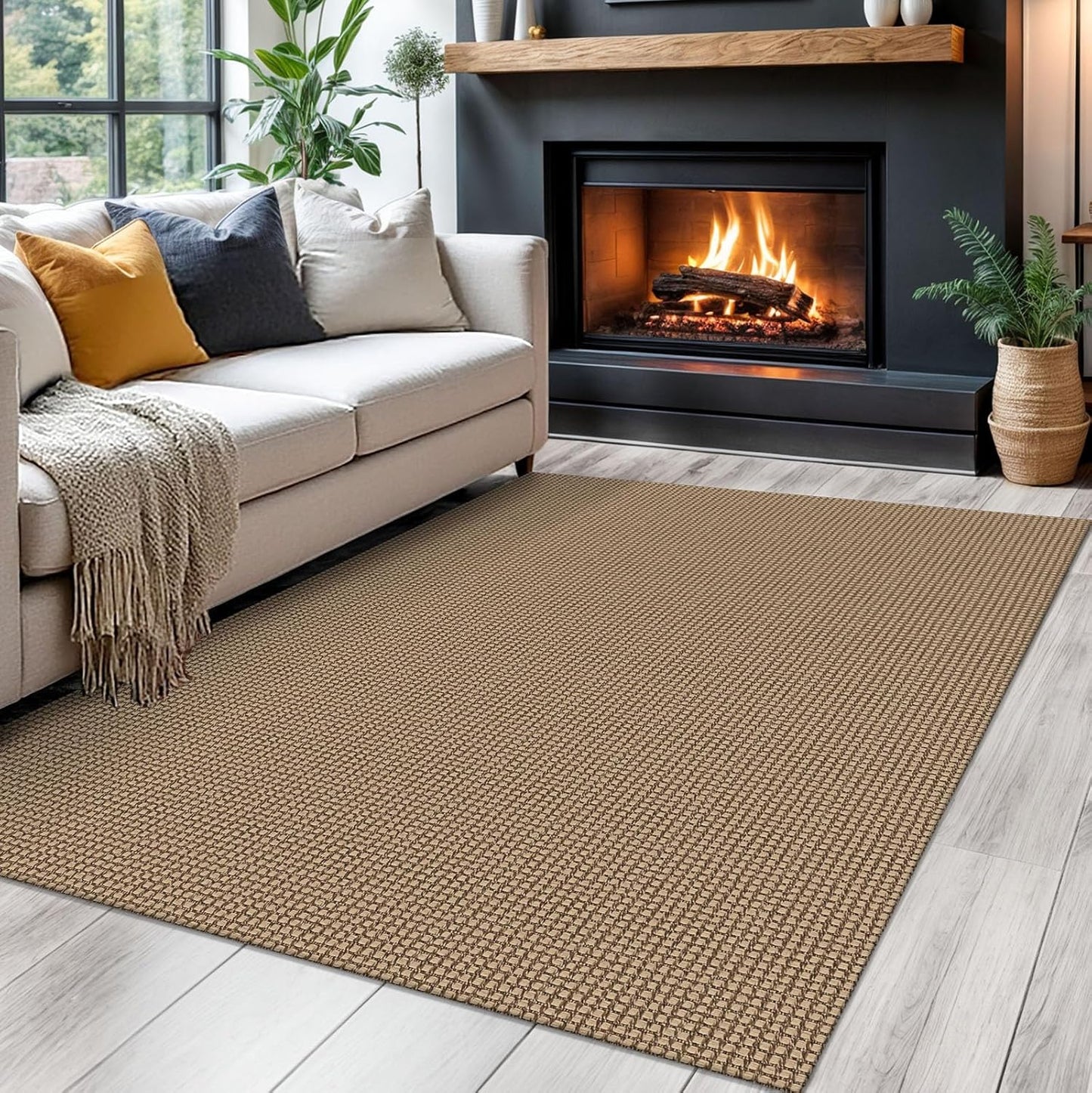 Braided Area Rug 4x6 Ft Washable Indoor Entrance Mat for Home